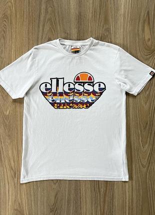 Мужская хлоповая футболка с принтом ellesse