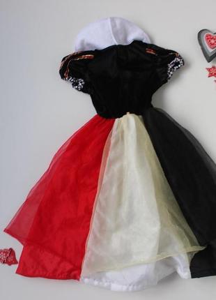 Карнавальне плаття, сукня чирвової дами, королеви з "аліси в країні чудес" disney 3-4 роки2 фото