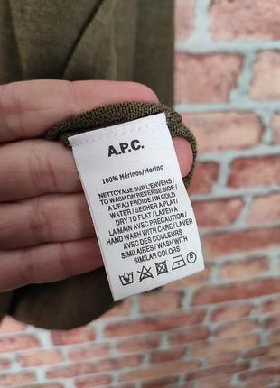 Шерстяна кофта джемпер пуловер apc 6