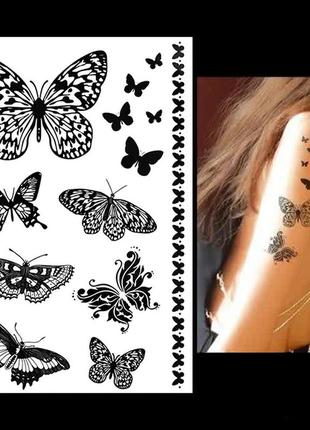 Флеш татуировки, 7 видов (черные и цветные)5 фото