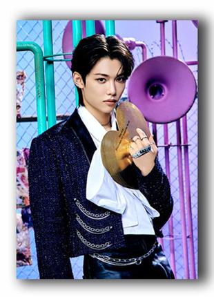 Постер плакат феликс стрэй кидс stray kids felix 42х29 см а3 (poster_0762)
