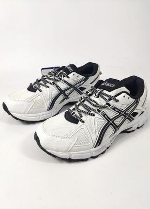 Asics gel kahana 8 white black1 фото