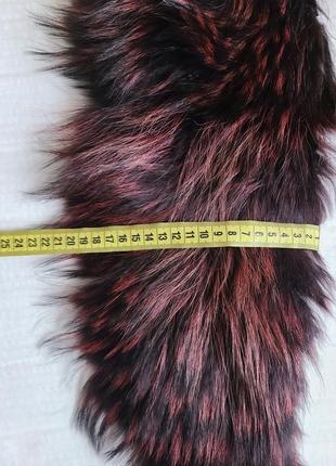 Мех 165 см, енот, натуральный, шерсть5 фото