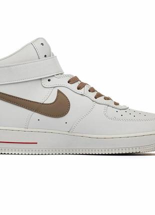 Nike air force 1 mid yohood rice white7 фото