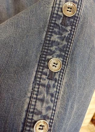 Фирменная gerry weber джинсовая юбка миди в светло голубом цвете, размер 2-3хл7 фото