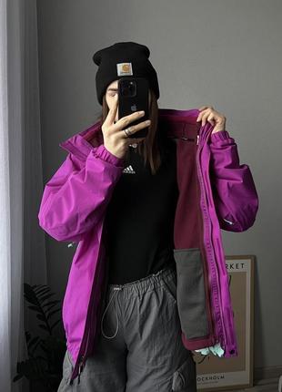 Куртка жіноча фіолетова The North Face tnf зимова мембранна з підкладом3 фото