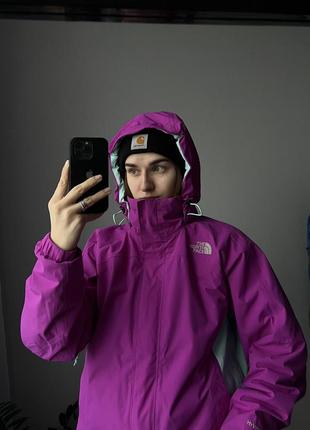 Куртка жіноча фіолетова The North Face tnf зимова мембранна з підкладом5 фото