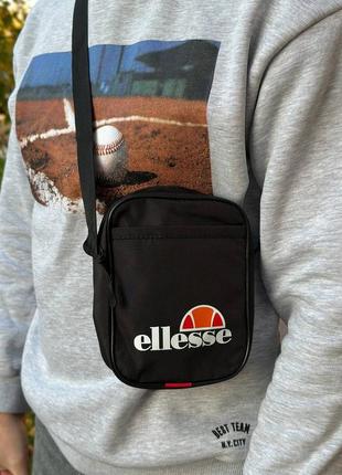 Месенджер ellesse, барсетка еліс чорна, сумка через плече чоловіча/підліткова купити