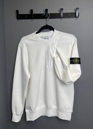 Кофта свитер свитшот мужской бренд белый