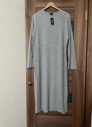 Нова сукня в рубчик5 фото