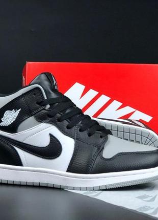 Р.43-45 кросівки nike air jordan чорно/біло/сірі зима ks 11964