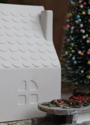 Домик, будиночок, свічник, подсвечник