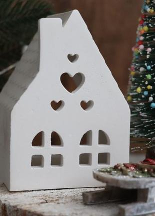 Домик, будиночок, свічник, подсвечник