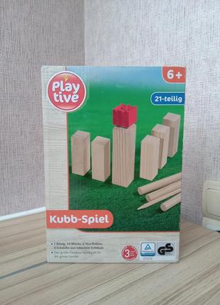 Деревянная игра куббе kubb от playtive