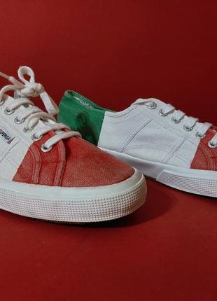 Чоловічі кеди superga 2750-cotj flag italia unisex kids gymnastics shoes 45р. 29 см6 фото