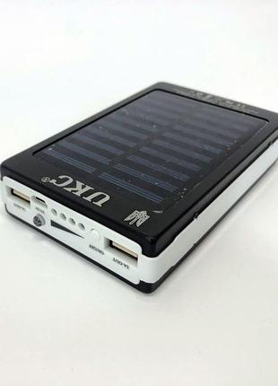 Power bank 90000 mah мобільне зарядне з сонячною панеллю та лампою2 фото
