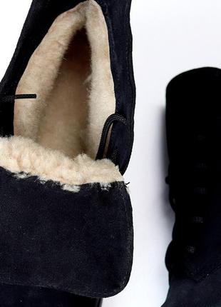 Зимові черевики/ ботильйони натуральна замша