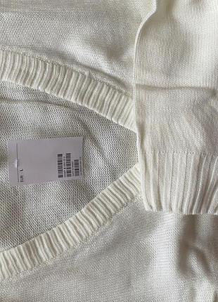 Молочный вязаный кардиган3 фото