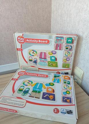 Дерев'яна дошка з завданнями playtive