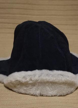 Женская легкая мягкая теплая черная цигейковая шапка-ушанка великобритания 57 р.