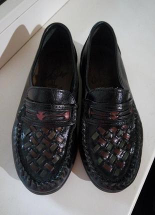 Кожаные туфли мокасины filanto. италия. в идеале. размер 28 ( 18 см. )1 фото
