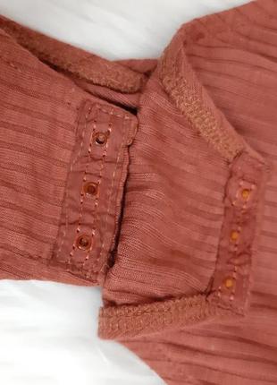 Боди в рубчик с красивой спинкой topshop