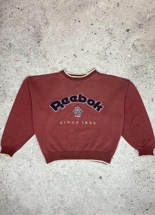 Винтажный свитшот reebok vintage 90s с большим логотипом