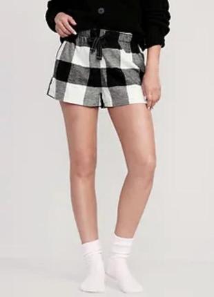 Matching flannel pajama shorts for women, пижама, пижамные фланелевые шорты в клетку old navy