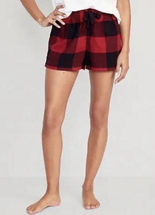 Matching flannel pajama shorts for women, домашній одяг, піжама, піжамні фланелеві шорти в клітинку old navy