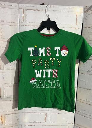 Новогодняя футболка waikiki р.128/134