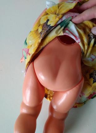 50 см кукла пластмассовая резиновая германия гдр времен ссср в платье и туфлях лялька срср7 фото