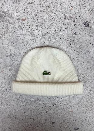 Винтажная белая бойня lacoste vintage