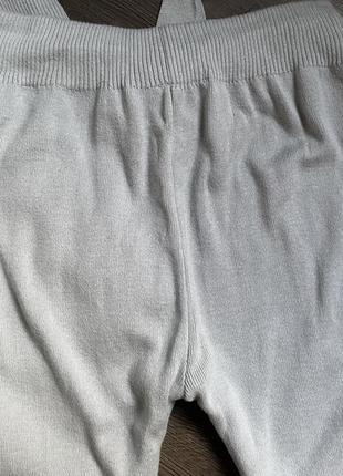 Серый спортивный вязаный костюм 100 cotton l-m размер4 фото