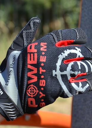 Перчатки для кроссфита с длинными пальцами тренировочные для воркаута power system...