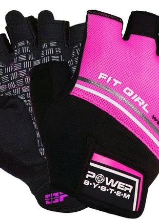 Рукавички для фітнесу спортивні атлетичні тренувальні power system ps-2920 fit girl evo s рожевий ku-221 фото