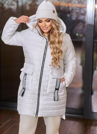 Куртка женская зимняя батальная sofia sf-128 тепло и стильно10 фото
