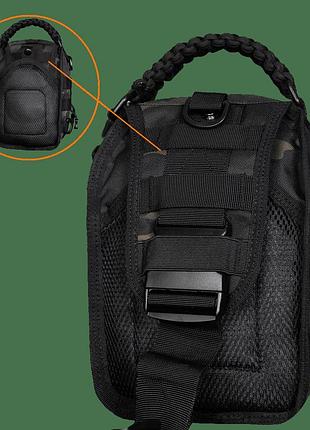 Сумка тактическая однолямочная нагрудная износостойкая для силовых структур adapt...