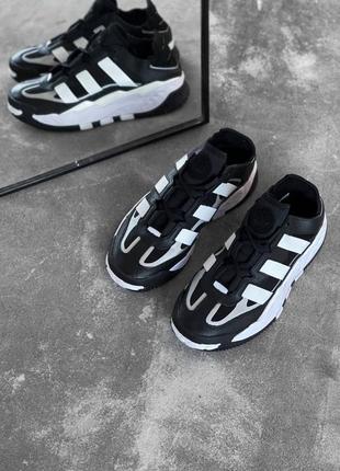 Кроссовки adidas niteball black white