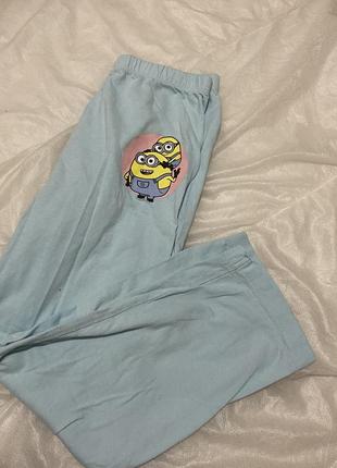 Домашні штани для дитини в принт міньйон6 фото