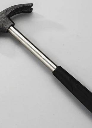 Молоток-гвоздодер. сила 340 г металева, гумова ручка4 фото