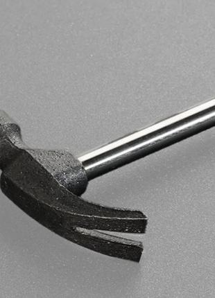 Молоток-гвоздодер. сила 340 г металева, гумова ручка2 фото