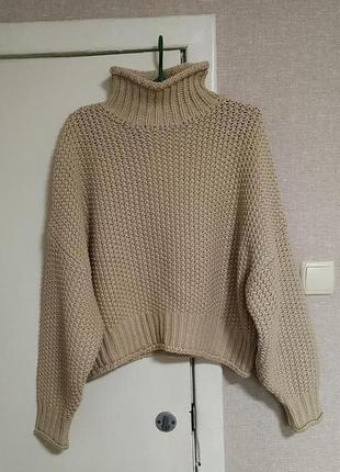 H&m замечательный фактурный объемный свитер / стильный дизайн1 фото
