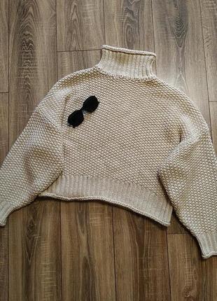H&m замечательный фактурный объемный свитер / стильный дизайн3 фото