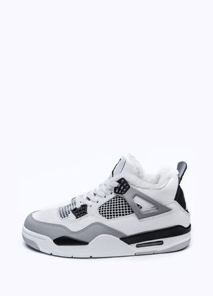 Мужские зимние кроссовки nike air jordan 4r military winter.