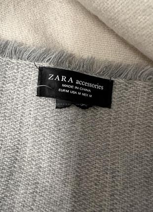 Теплий палантин шарф zara