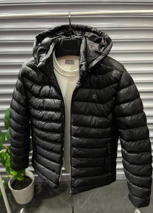 Куртка курточка мужская бренд черная1 фото