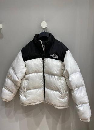 Куртка зимняя the north face 700 white белая унисекс