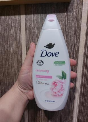 Крем-гель для душу dove півонія та олія троянди 500ml