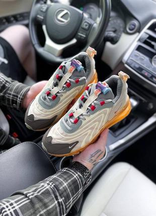 Кроссовки nike air max 270 react brown x travis scott6 фото