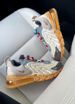 Кросівки nike air max 270 react brown x travis scott